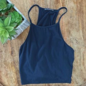 Brandy Melville Navy Crop Tank